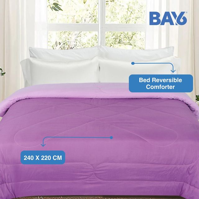 BAY6 Double Bed Reversible Comforter - Pink | 220 x 240 cm