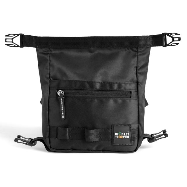 MONKEY TROOPERS Radiant Crossbody - Water Resistant, Lightweight, Quick-Access, Tough | Black