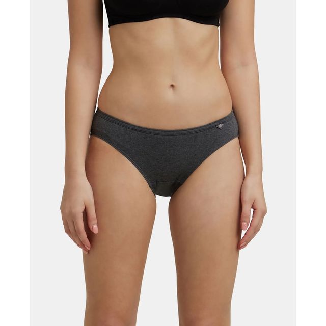 Jockey 1410 Women's Super Combed Cotton Bikini Panty|PO3 | Multicolor Dark assorted-XXL