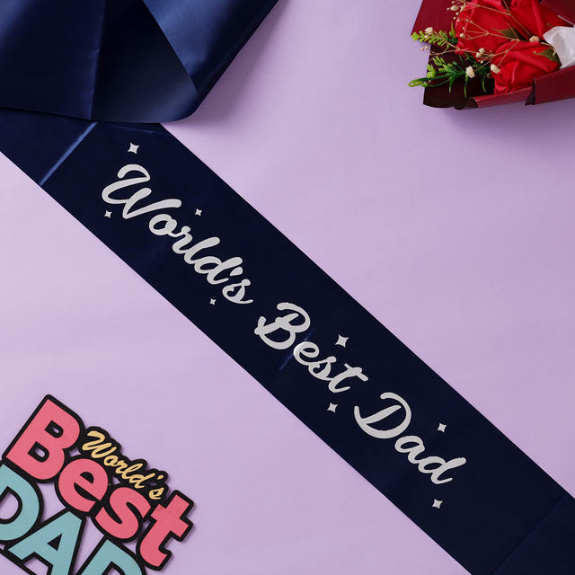 Oye happy World's Best Dad Sash