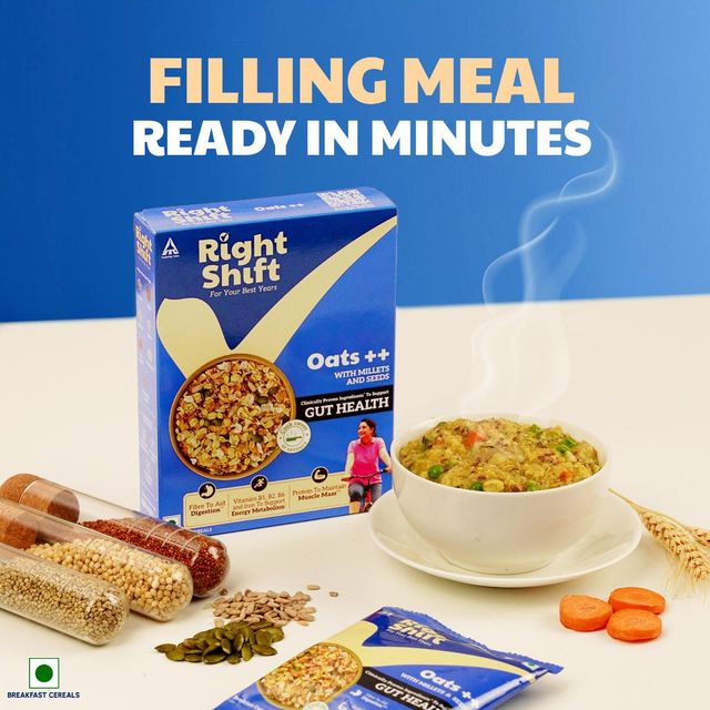 ITC Right Shift Oats++, Millets & Seeds, High Protein Rolled Oats, Helps manage weight