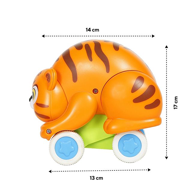 Hamley's Shooting Star Rolling Tiger For Unlimited Play & Fun, Orange, 12M+