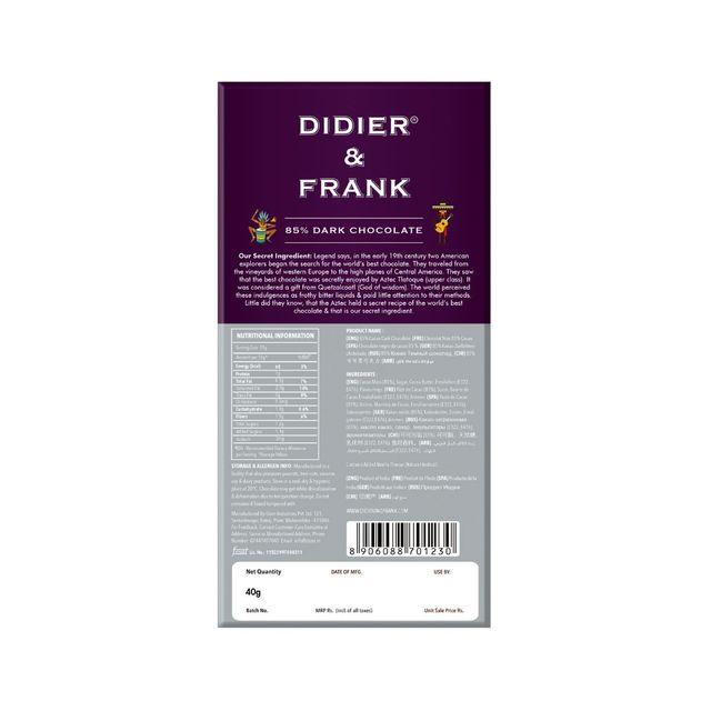 Didier & Frank Wicked 85% Dark Chocolate