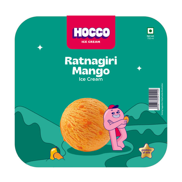 Hocco Ratnagiri Mango Ice Cream Tub