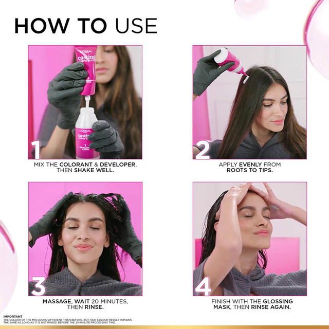 L'Oreal Paris Casting Creme Gloss Hair Color (Dark Brown 400)(159ml) & L'Oreal Paris Color Protect Shampoo(340ml) Combo