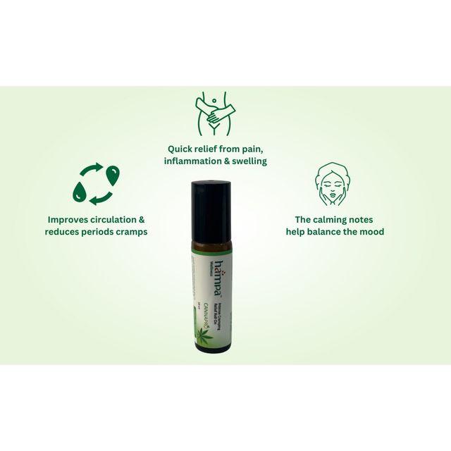 Hampa Hemp Intense Cramping Relief Roll - On