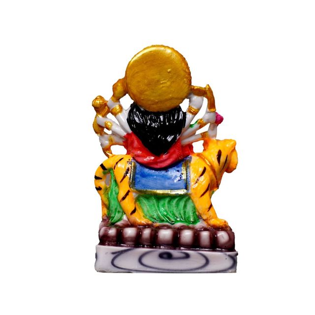 Aravi Divine Vibes Durga Mata Deity Idol - Multicolor | 5.25 x 3.5 inch