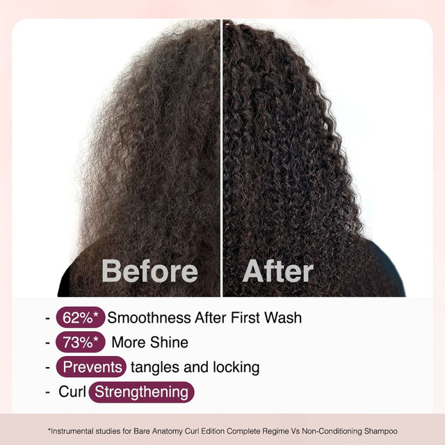 Bare Anatomy Curl Defining Shampoo | Curl Retention & 2X Frizz Protection For 48 Hours