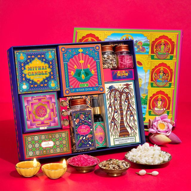 Phool Ashta Lakshmi Collection - 16 Inclusions Diwali Gift Box
