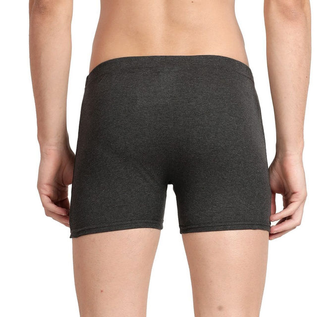 Pepe Jeans Cotton Men's Trunks - S | Sweat-resistant | Solid | Charcoal Melange