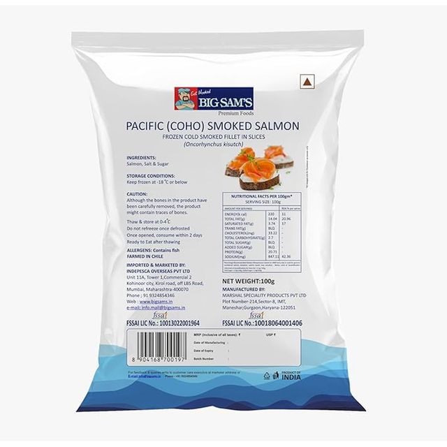 Big Sam's Pacific Smoked Salmon Fish