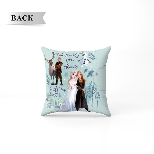 Sassoon Disney FrozenII Reversible Printed Cushion Cover | Blue