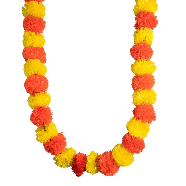 Artificial Marigold Flowers Garland - Assorted 1 pc Combo