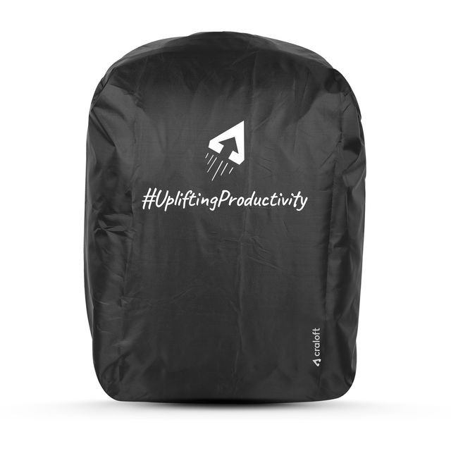 Craloft Rain Cover for Backpack & Laptop Bag with Elastic - Waterproof & Dustproof (Black)
