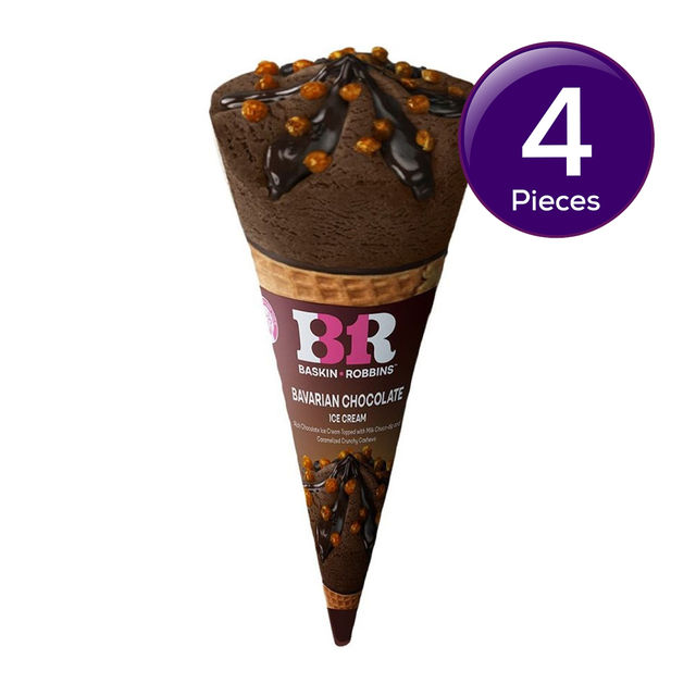Baskin Robbins Bavarian Chocolate Ice Cream Cone 110 ml Combo