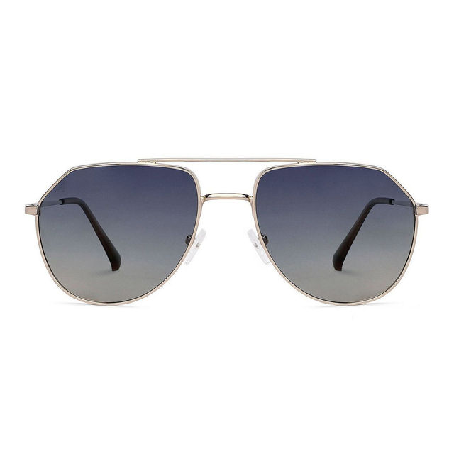 Assembly Verve Duffle Travel Bag | Water Resistant - Green (1pc) & Vincent Chase By Lenskart Unisex Solid Metal Aviator Sunglasses | Black And Gold - L (1pc) Combo