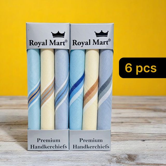 Royal Mart Men's Cotton Handkerchief | Assorted