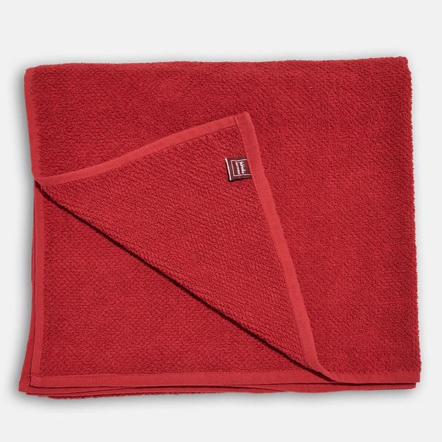 Fabindia Red Cotton Pile Hand Towel