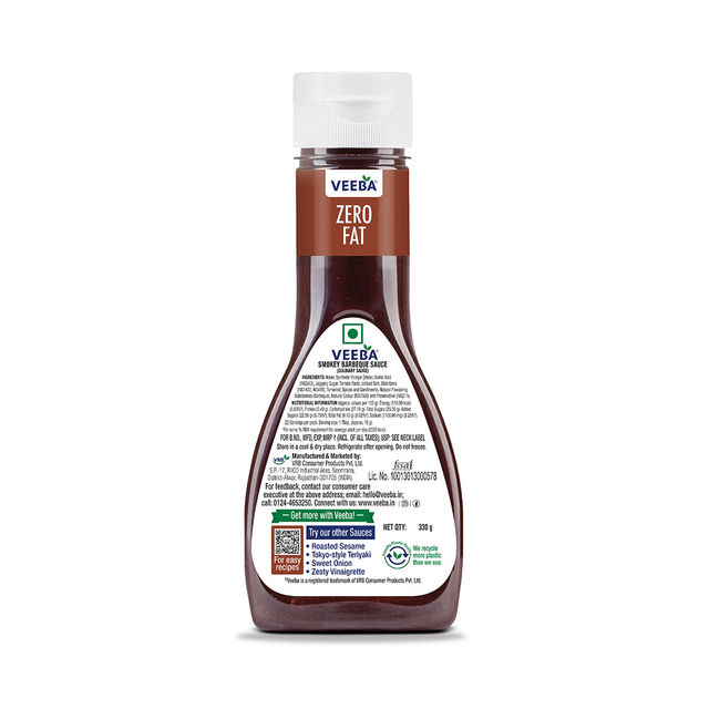 Veeba Peri Peri Sauce (300g) & Veeba Smokey Barbeque Sauce (330g) Combo