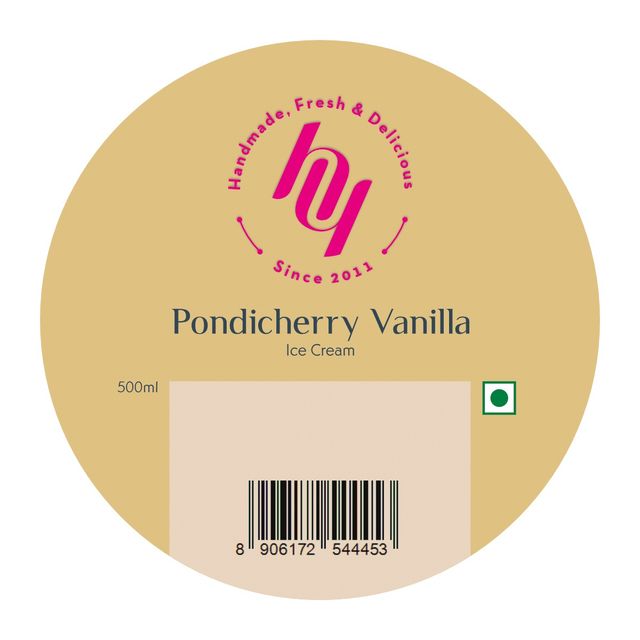 Huber & Holly Pondicherry Vanilla Ice Cream Tub