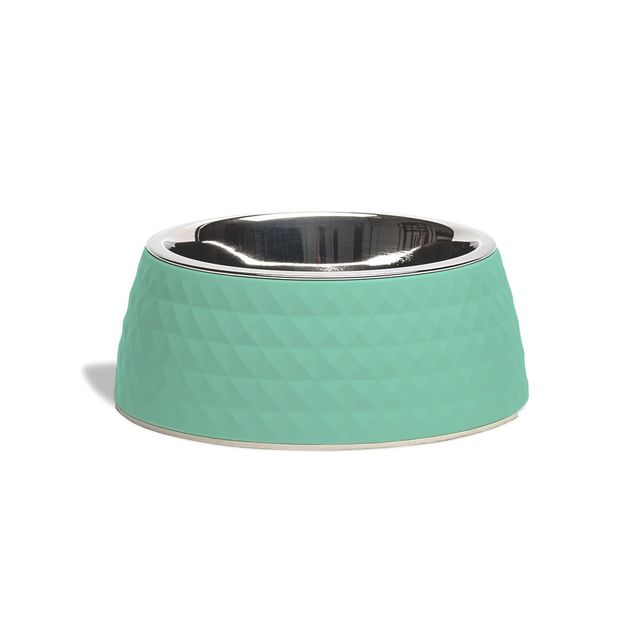 Zigly Lifestyle Retro Pyramid Dog Bowl - Sage (L)