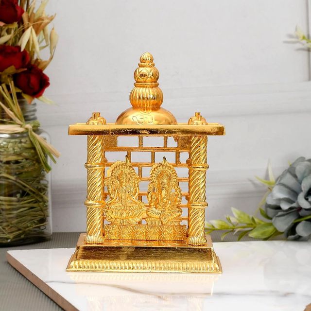 Ganesh Lakshmi Mandir Statue 4.5 Inch