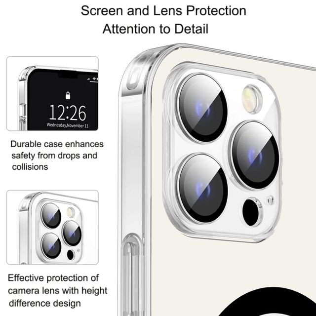 Artistque Case for Iphone 11 Pro Max Back Cover - Transparent Clear Magsafe