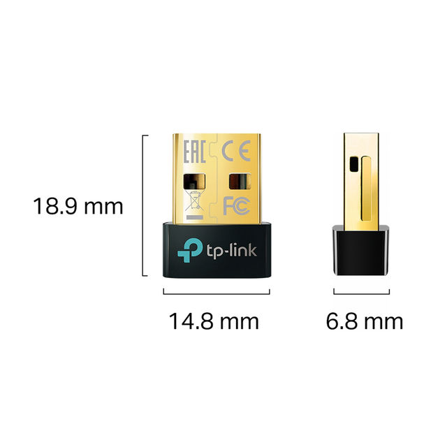 TP-Link UB500 Bluetooth 5.3 Nano USB Adapter ,Dongle Receiver Supports Windows - Black