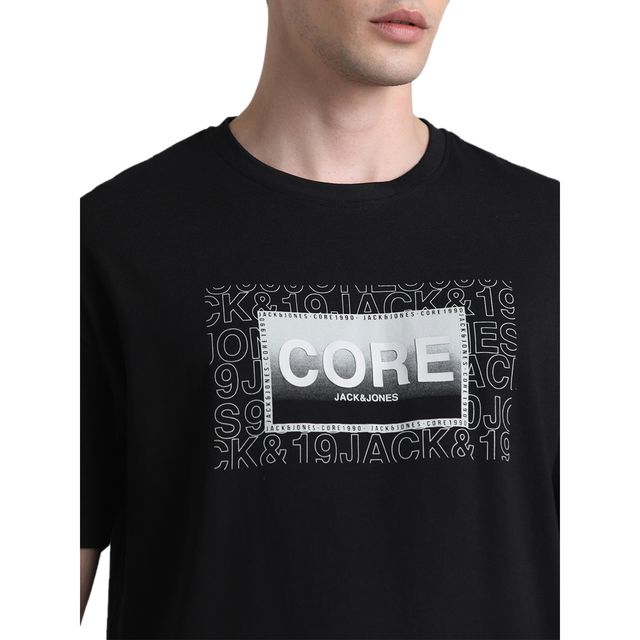 JACK & JONES Men's Boxy fit T-shirt | Black - L