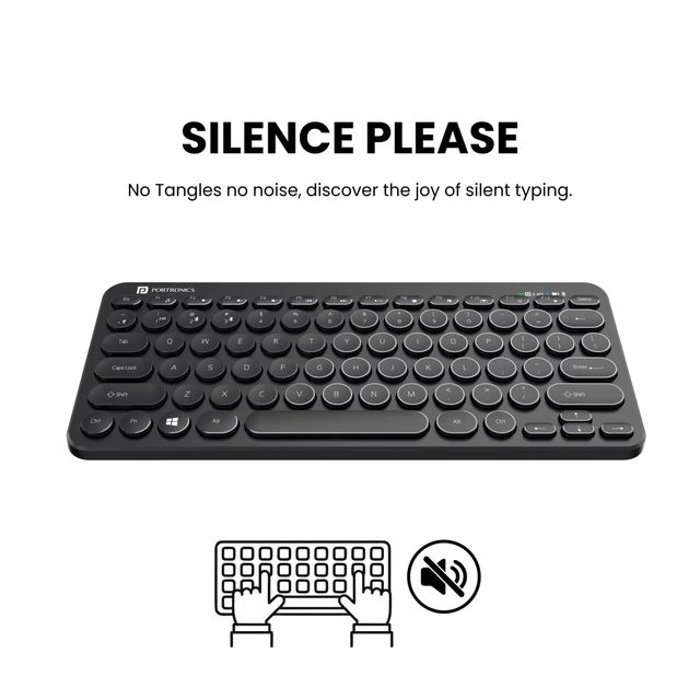 Portronics Bubble Wireless Keyboard,