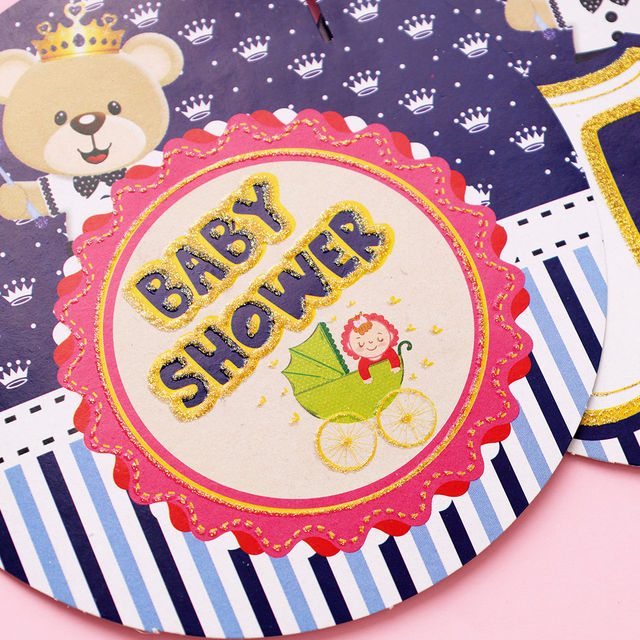 Propcon Baby Shower Glitter Panda Banner