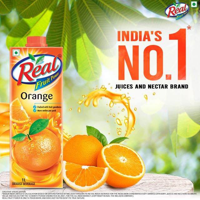 Dabur Real Fruit Power OrangeFruit Juice