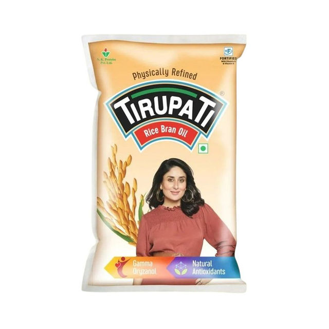 Tirupati Refined Rice Bran Oil | Pouch