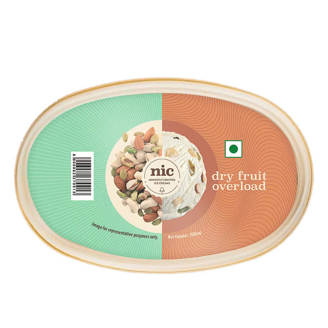 NIC Dry Fruit Over Load Ice Cream Tub