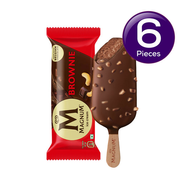 Kwality Wall's Chocolate Brownie Ice Cream Stick | Pouch 61 g Combo