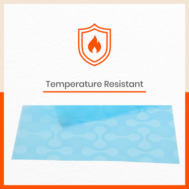 Bathla Fridge Mat | 45cm x 30 cm | Reusable, Washable, Temperature Resistant | Blue Abstract