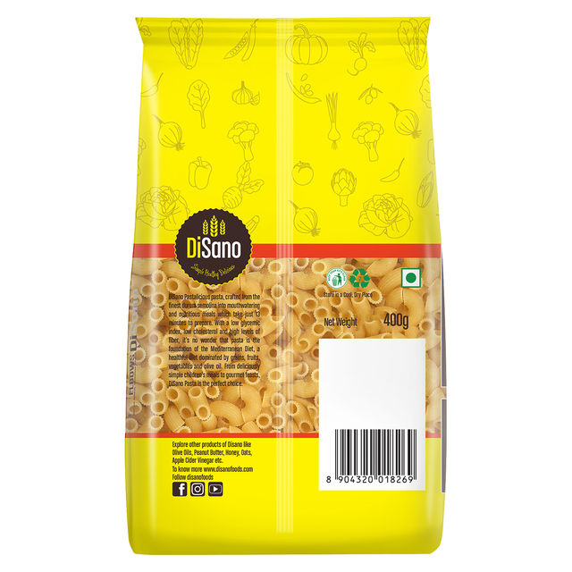 Disano Elbow Pasta, 100% Durum Wheat, No Maida