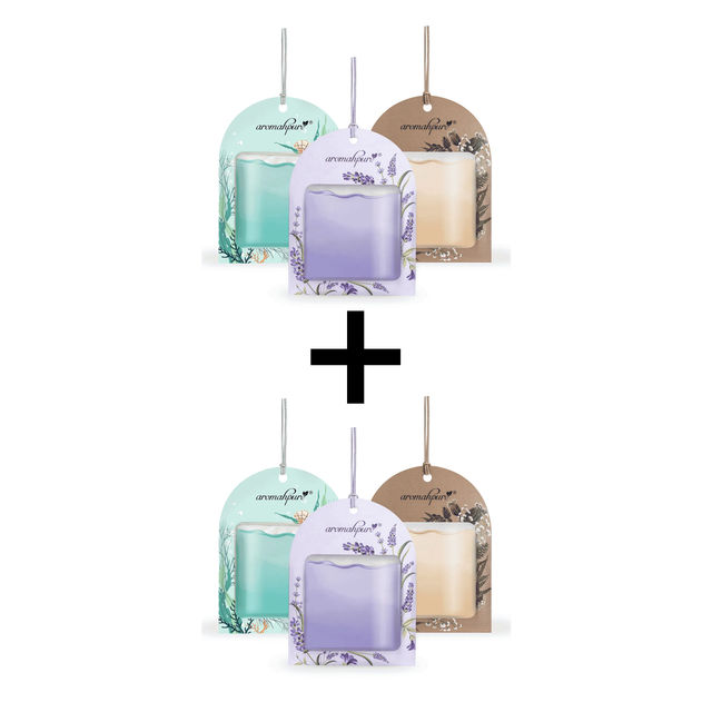Aromahpure Gel Wink Car Perfume - Lavender | Musk | Aqua | Pack of 3 | Long-Lasting | 30 Days 23 ml X 2 Combo