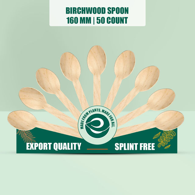 ECO SOUL 160mm | 50 Count | Disposable Spoon