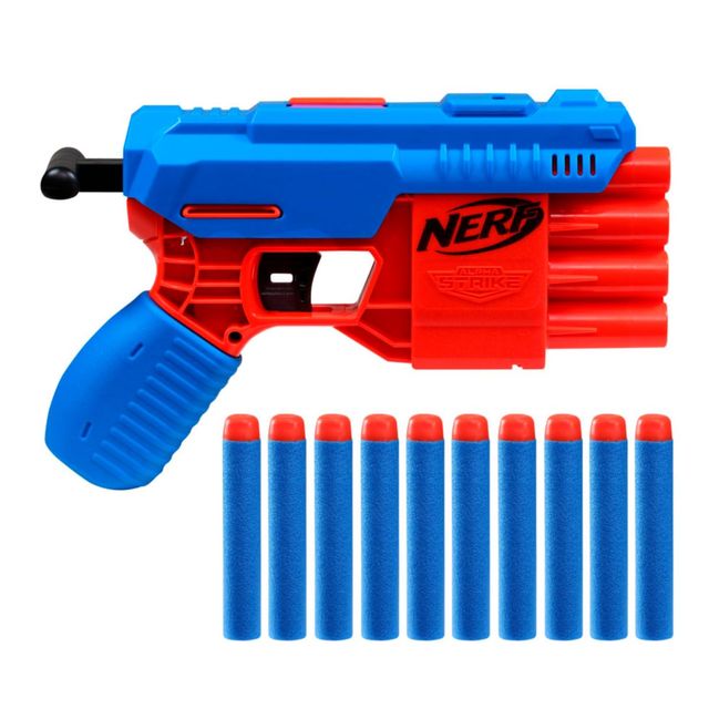 Nerf Alpha Strike Fang QS-4 Blaster with 10 Elite Darts | Toy Gun
