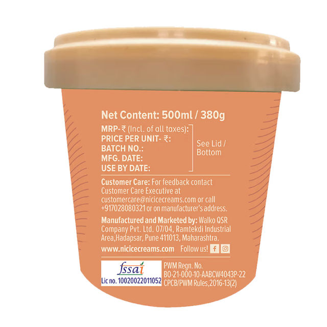 NIC Dry Fruit Over Load Ice Cream Tub