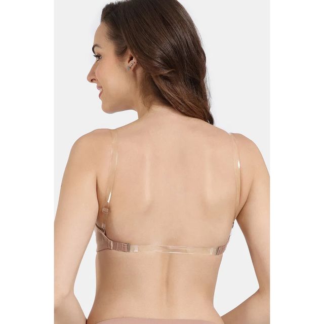 Zivame Women's Beautiful Basics Padded Non Wired 3/4Th Coverage Backless Bra | Skin - 36D