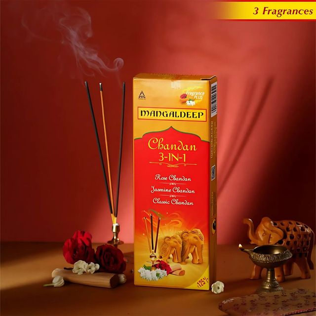 Mangaldeep Chandan 3 In 1 Agarbatti