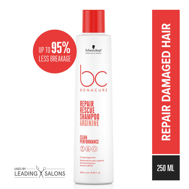 Schwarzkopf Professional Bonacure Repair Rescue Shampoo With Arginine(250ml) & Schwarzkopf Professional Bonacure Repair Rescue Conditioner With Arginine(200ml) Combo