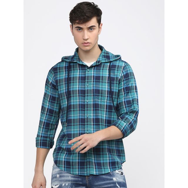 Ketch Men Slim Fit Tartan Checks Casual Shirt | Multicolor | L