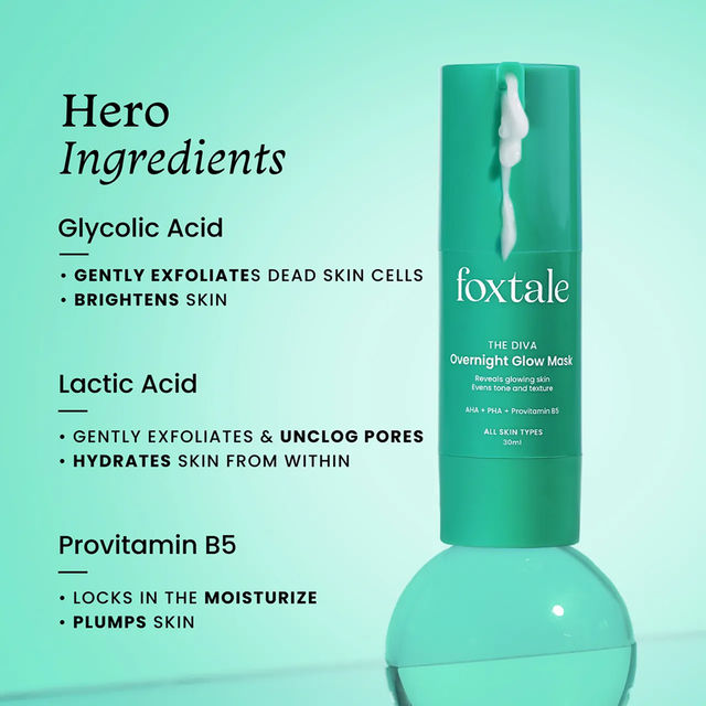 Foxtale The Diva Over Night Glow Face Mask