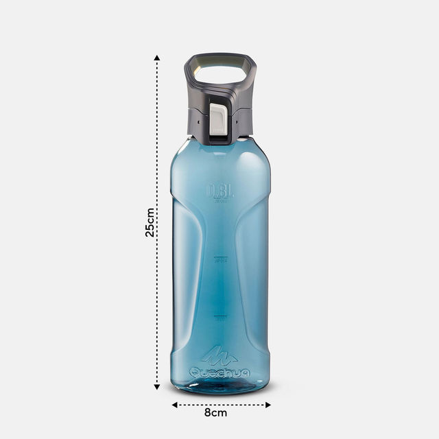 Quechua By Decathlon | Hiking Quick Open Bottle - 0.8 L - Blue
