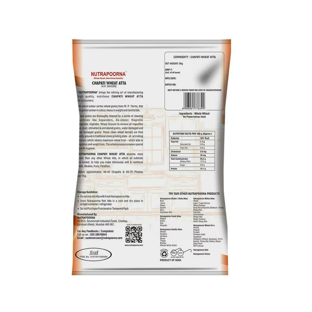 Nutrapoorna Chapati Wheat Atta