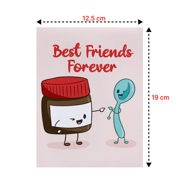 Mad Over Print Best Friend Forever Card