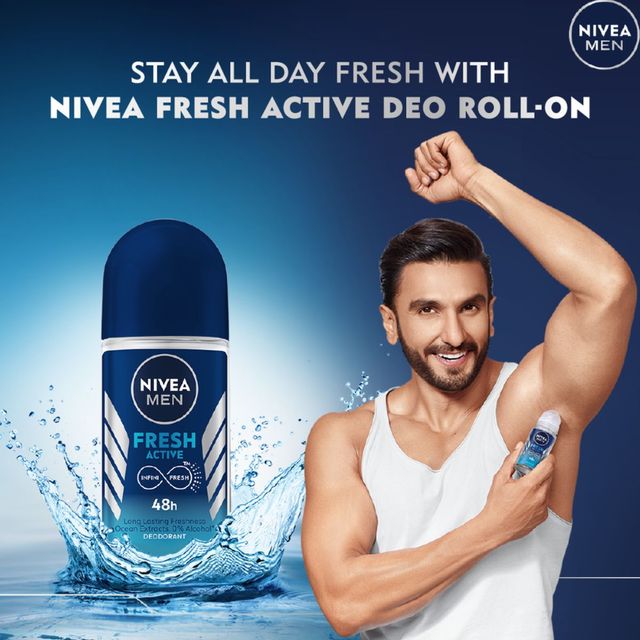 Nivea Fresh Active Underarm Roll On 72h Protection